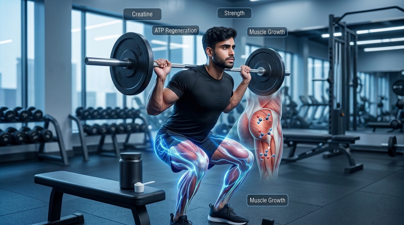 Creatine for strength and muscle growth