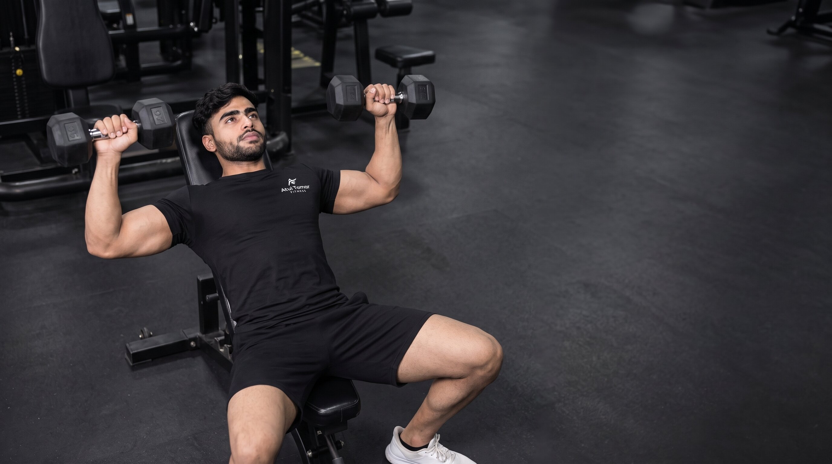 Dumbbell Bench Press exercise demonstration