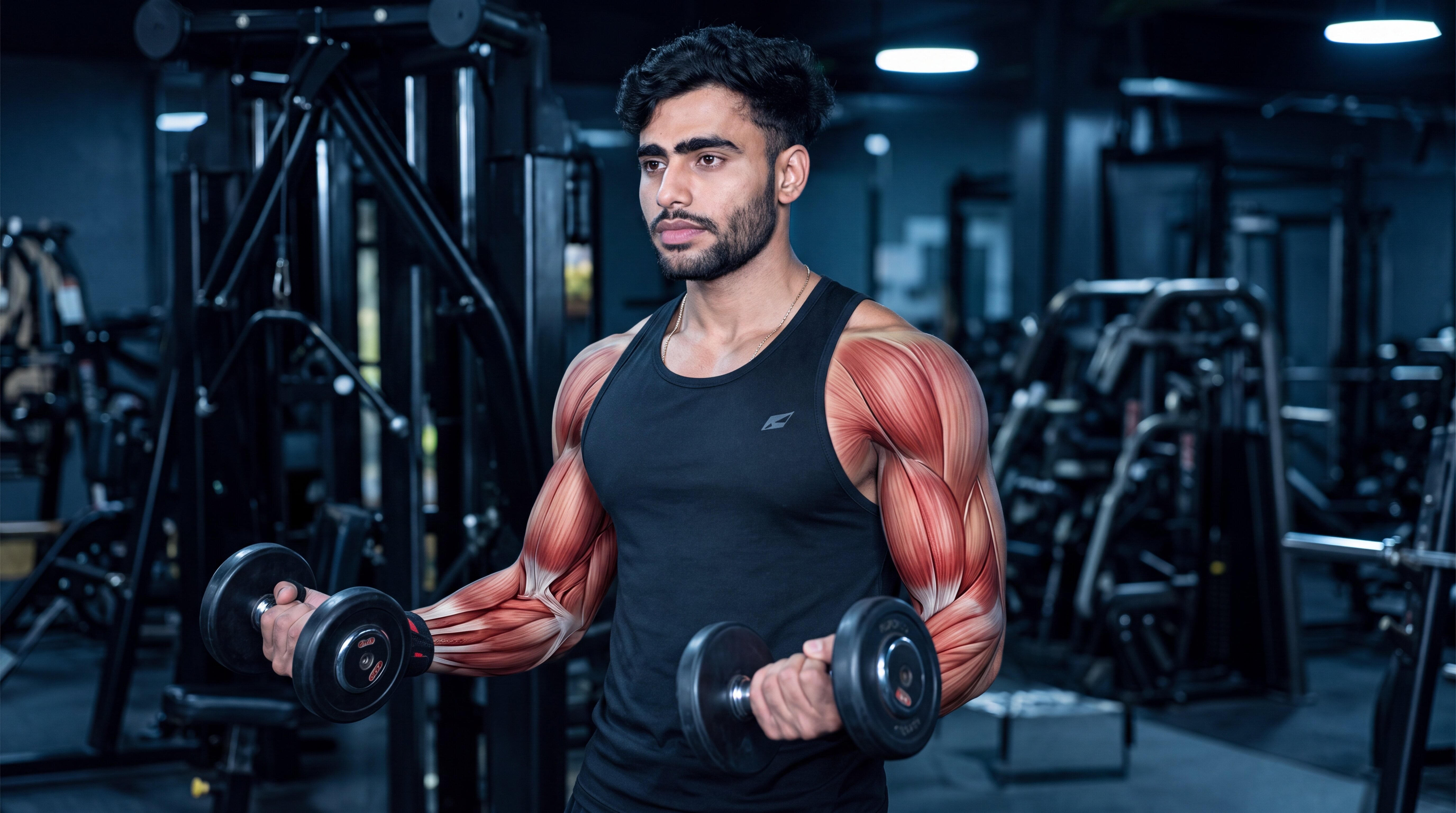 Hammer curl under the skin anatomy video