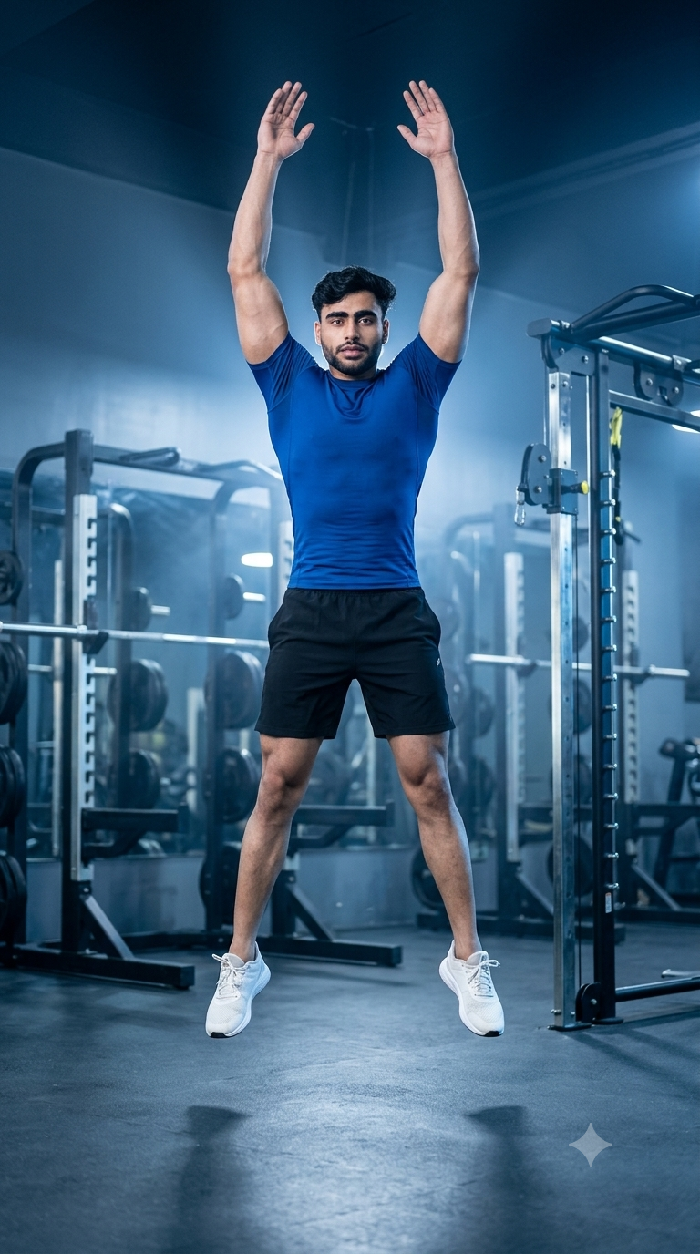 Person performing Burpees with proper technique