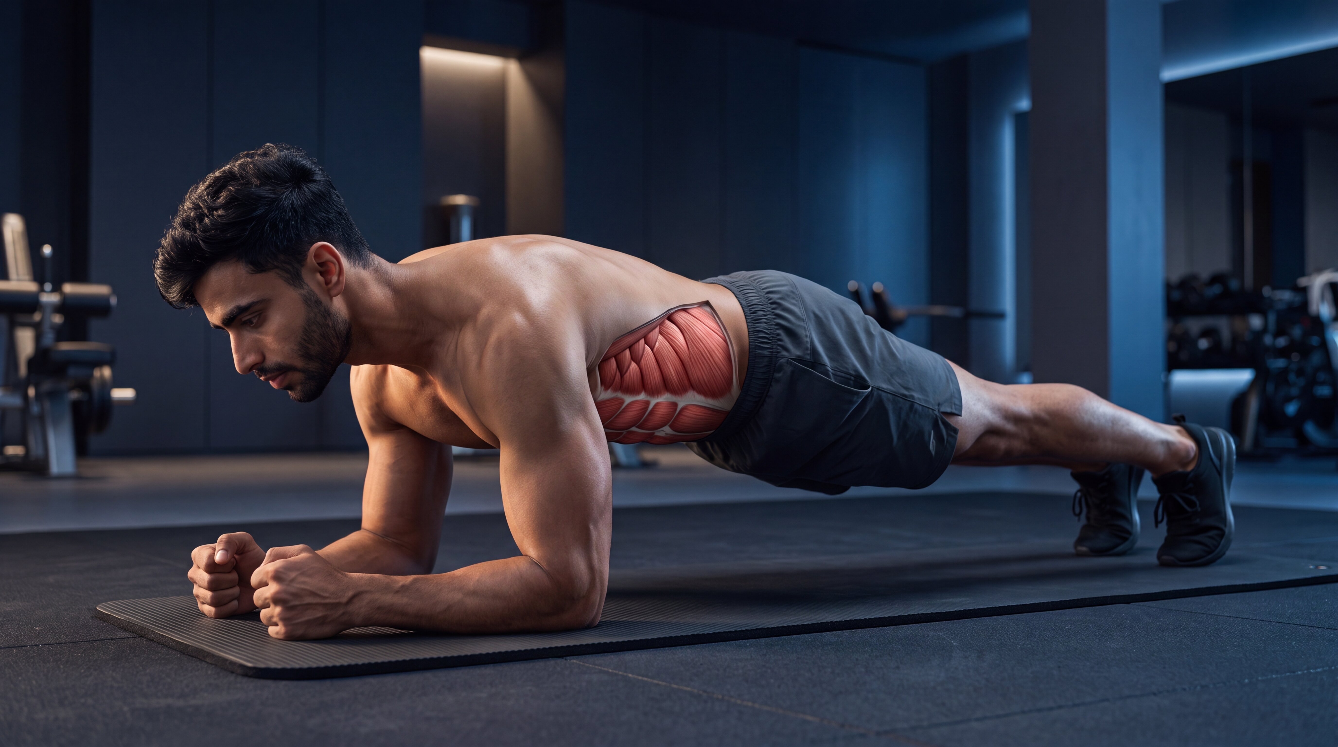 Plank under the skin anatomy video