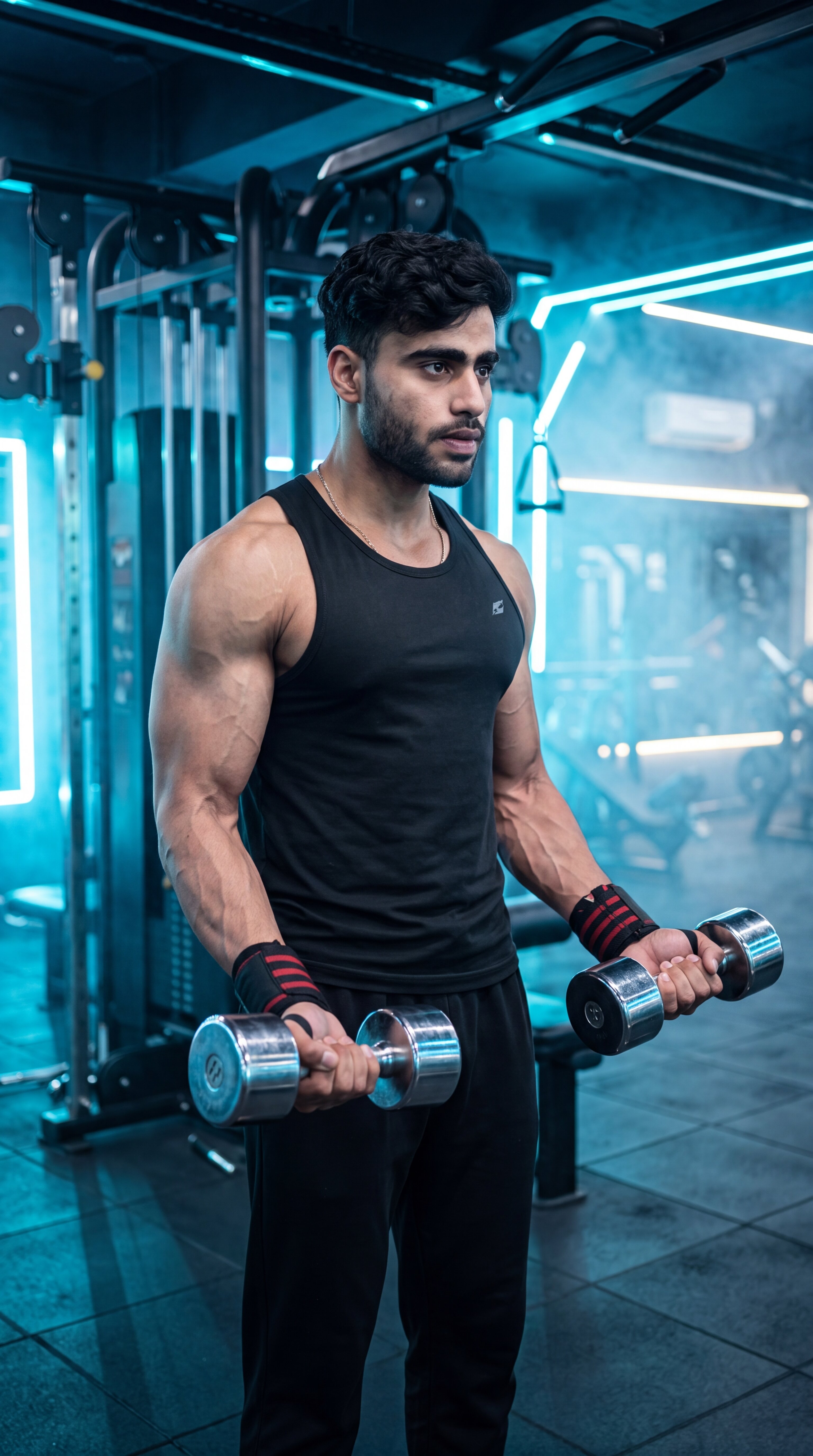 Dumbbell Biceps Curl exercise demonstration