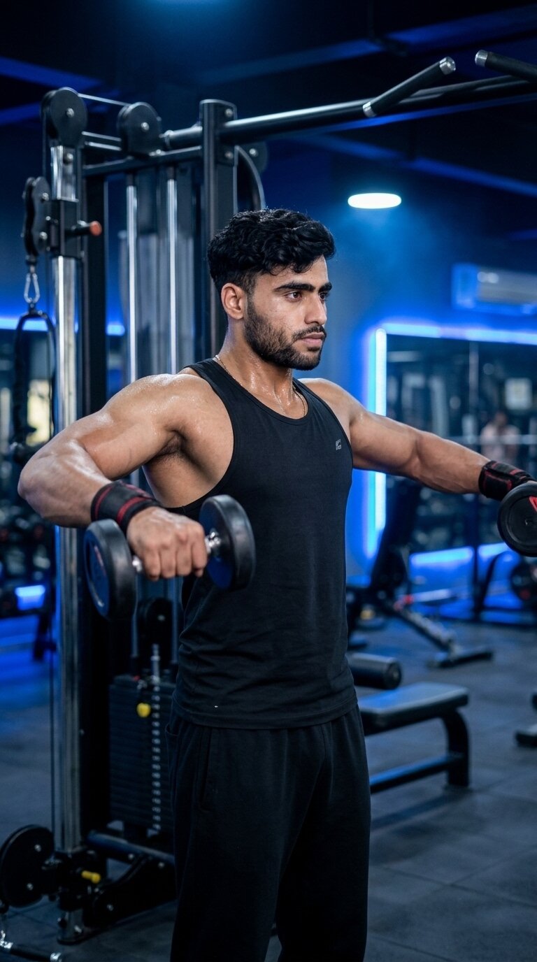 Dumbbell Lateral Raise exercise demonstration