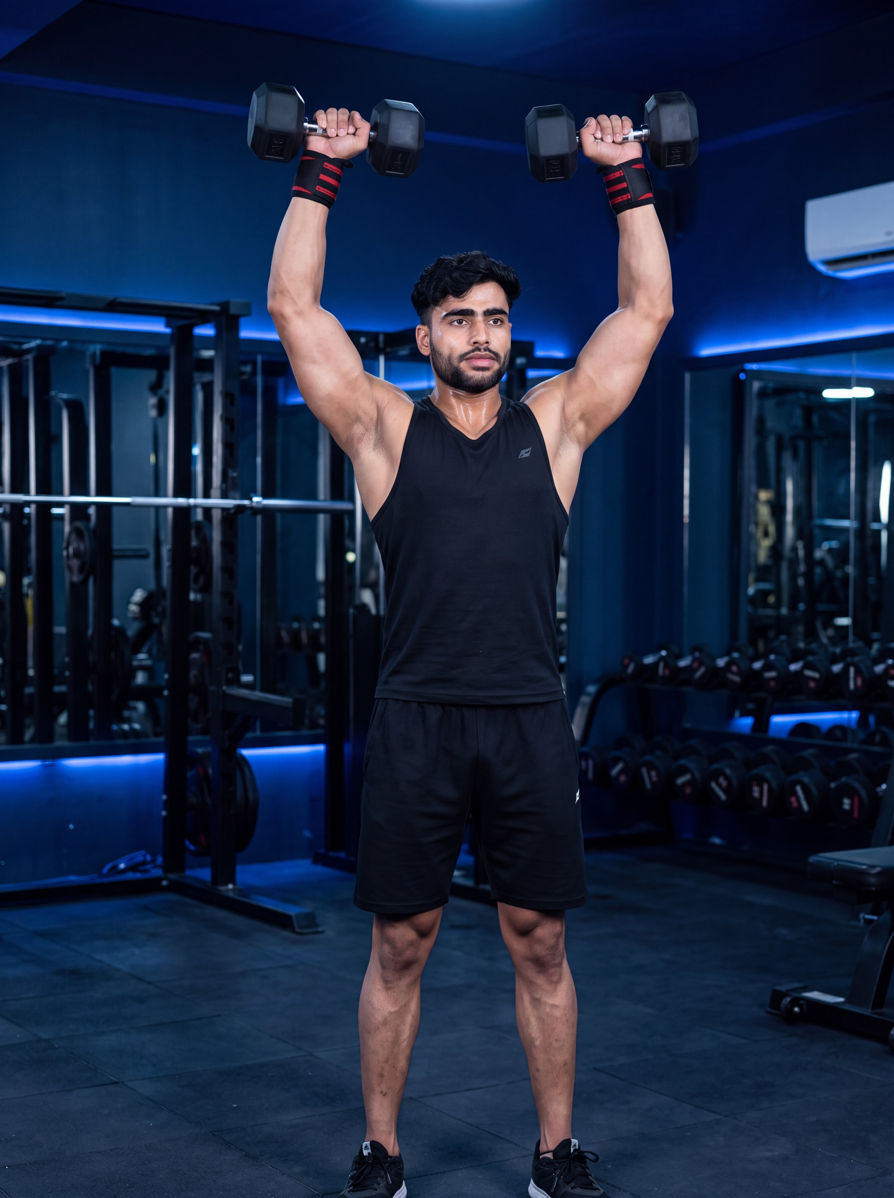 Dumbbell Shoulder Press exercise demonstration