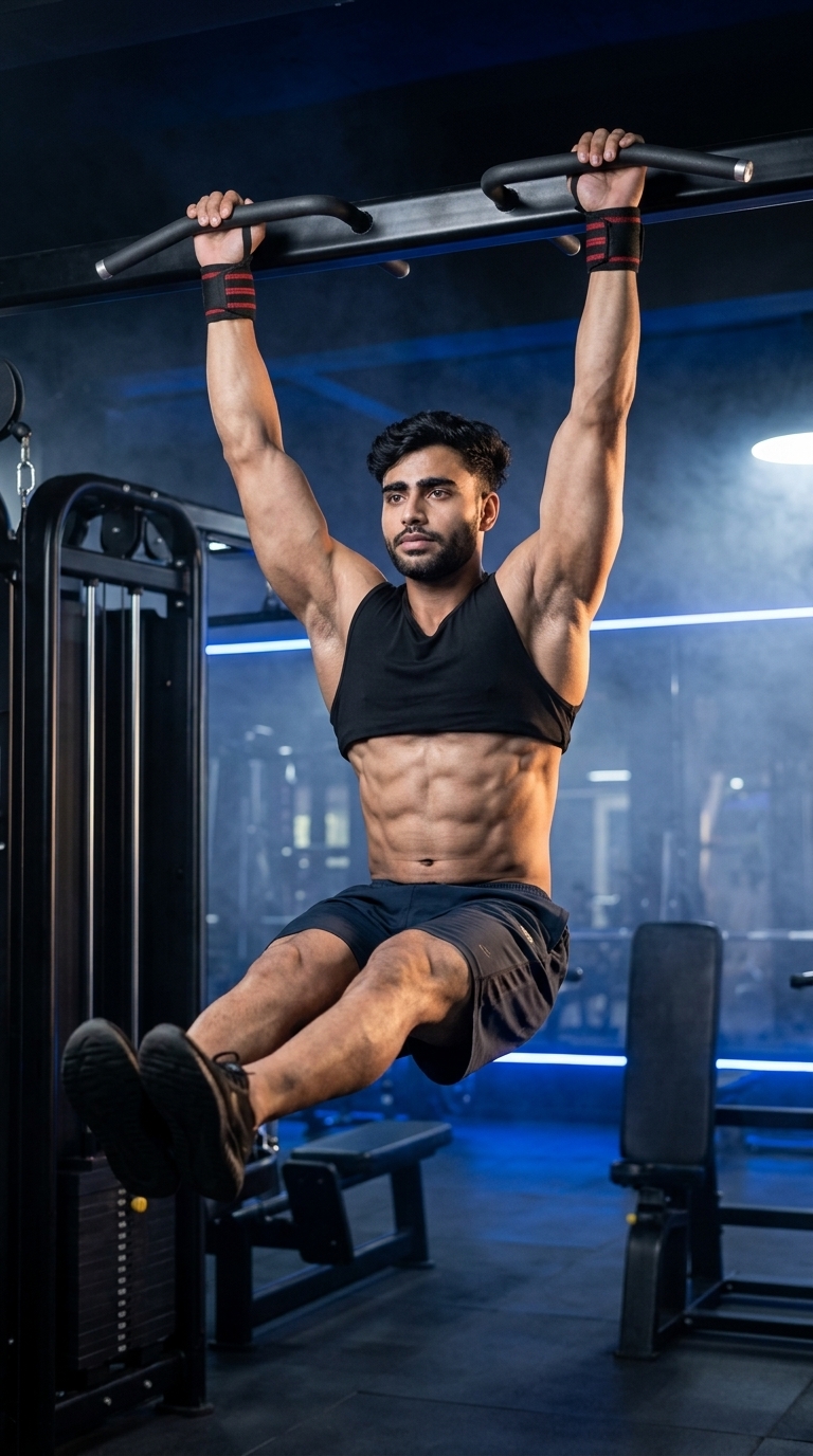 Hanging Leg Raise exercise demonstration