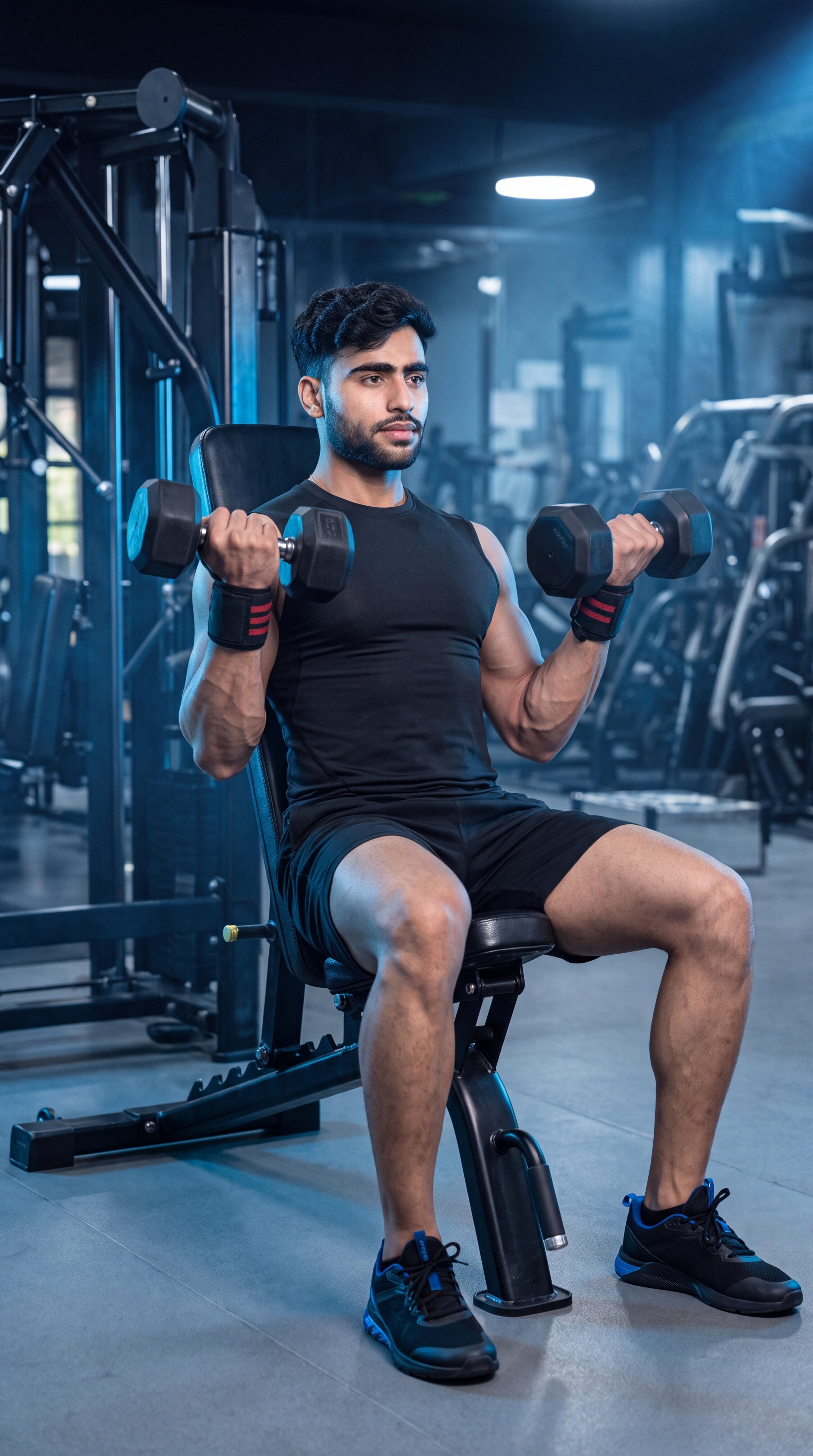 Incline Dumbbell Curl exercise demonstration
