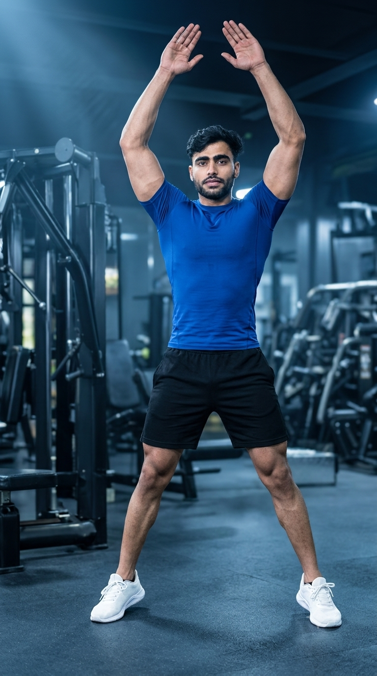 Person performing Jumping Jacks with proper form