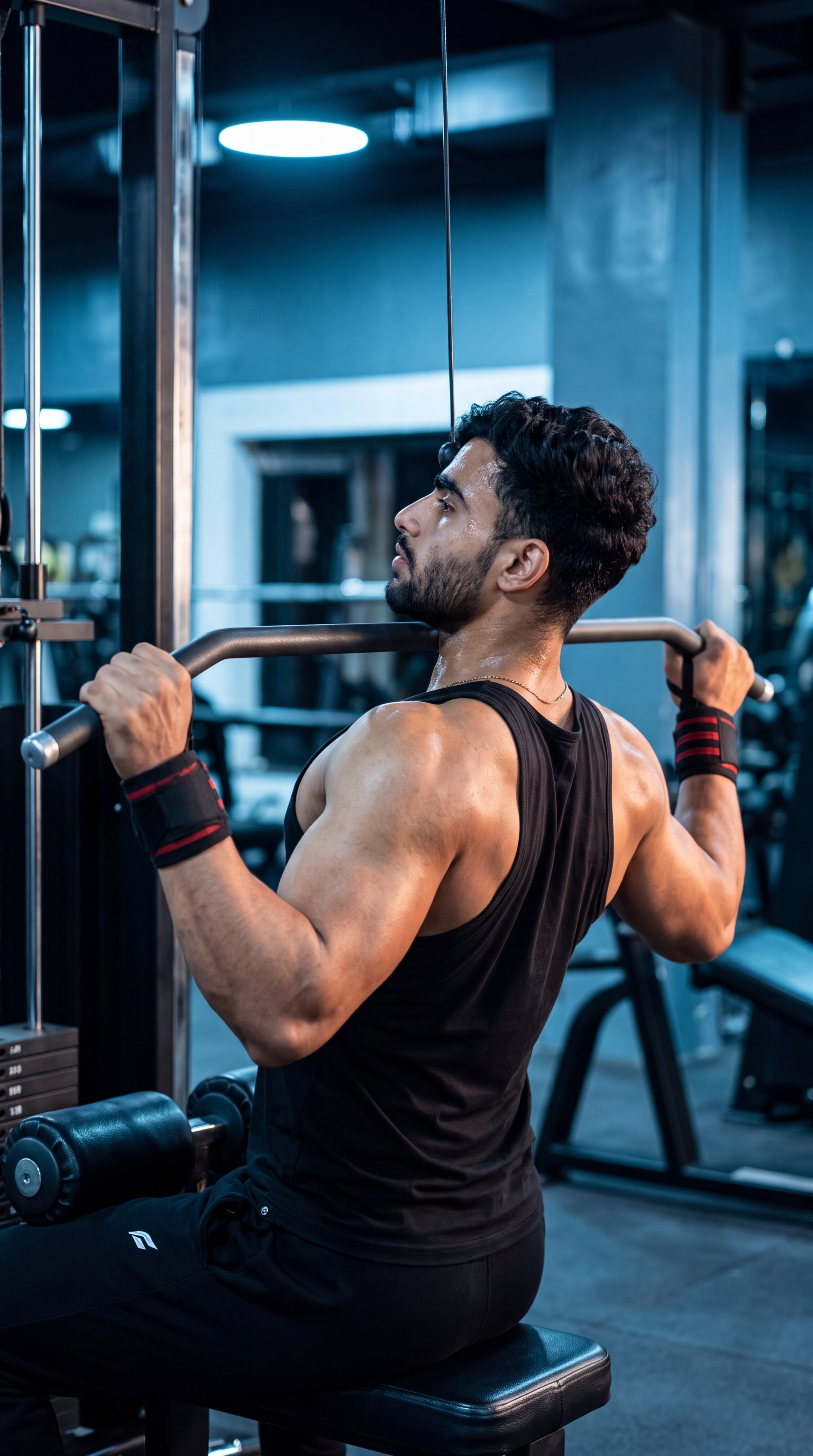 Lat Pulldown exercise demonstration