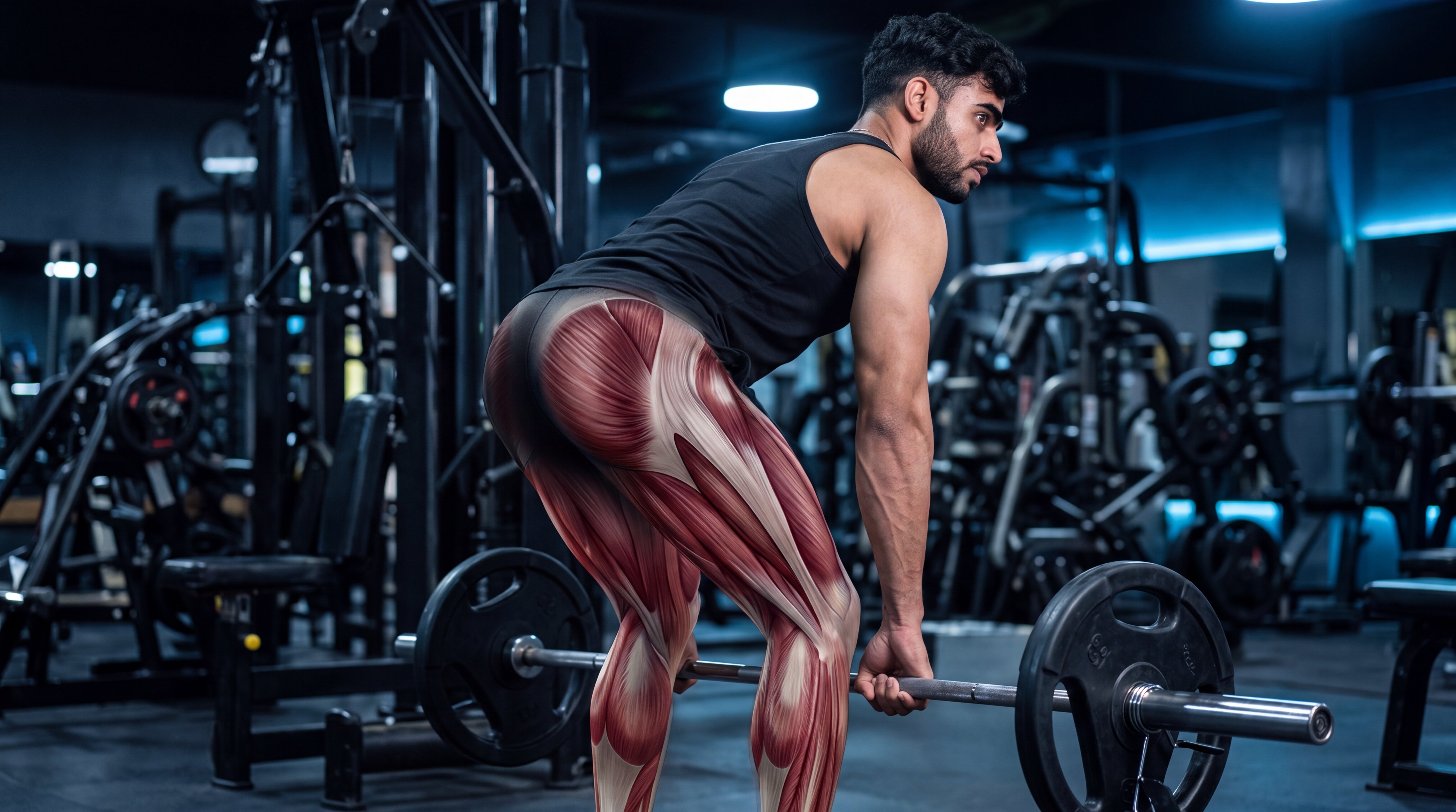 Romanian deadlift under the skin anatomy video
