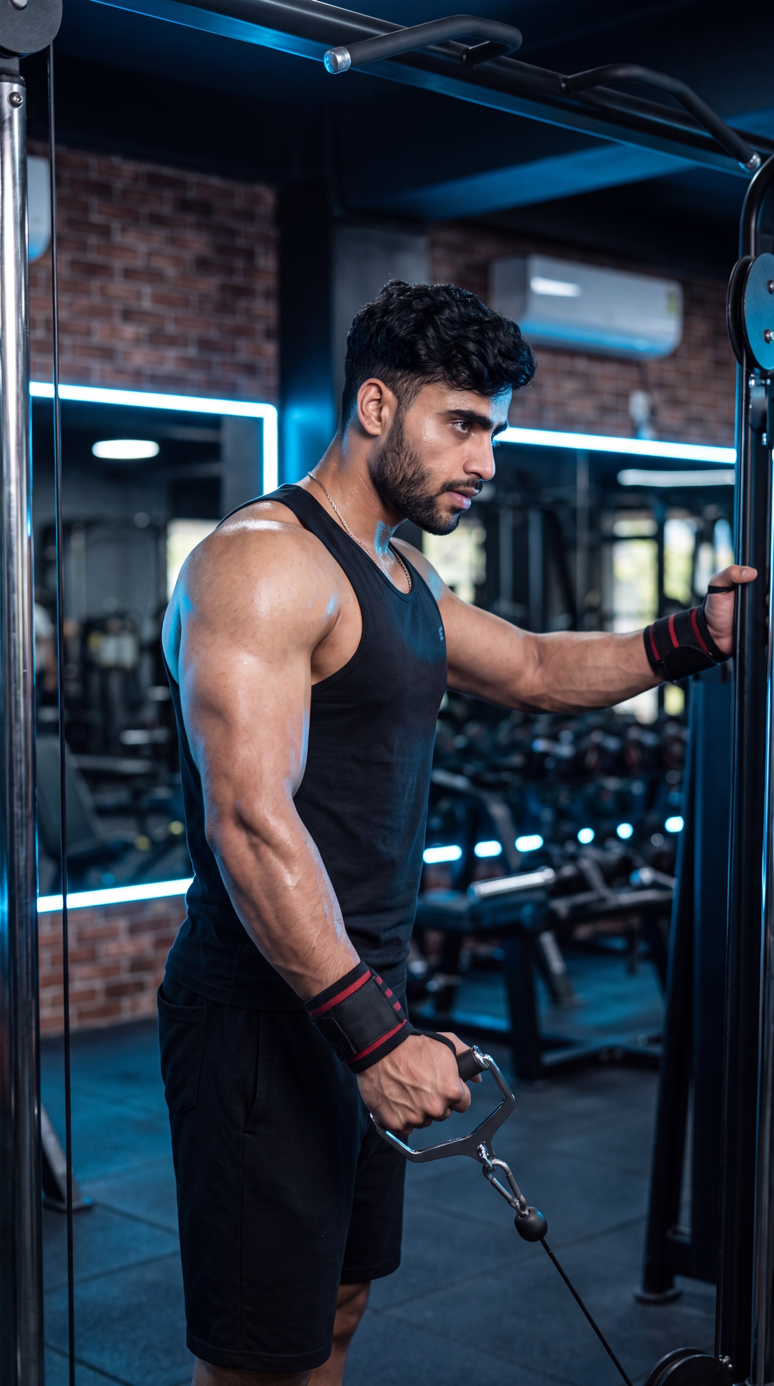 One-Arm Cable Lateral Raise exercise demonstration