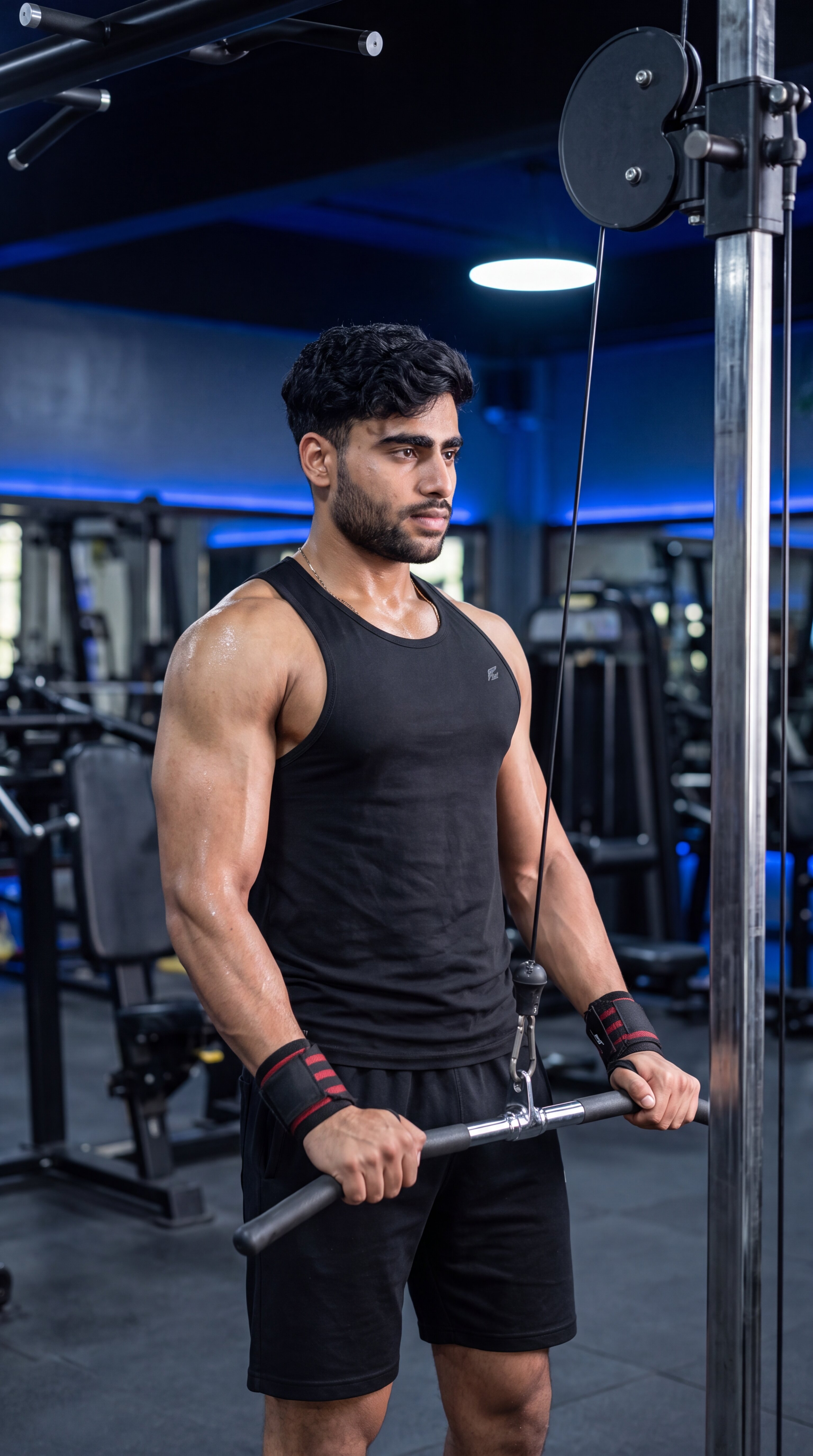 Straight-Arm Pulldown exercise demonstration