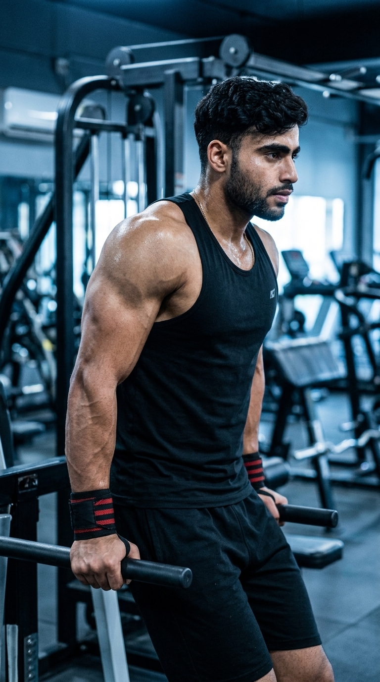 Triceps Dip exercise demonstration