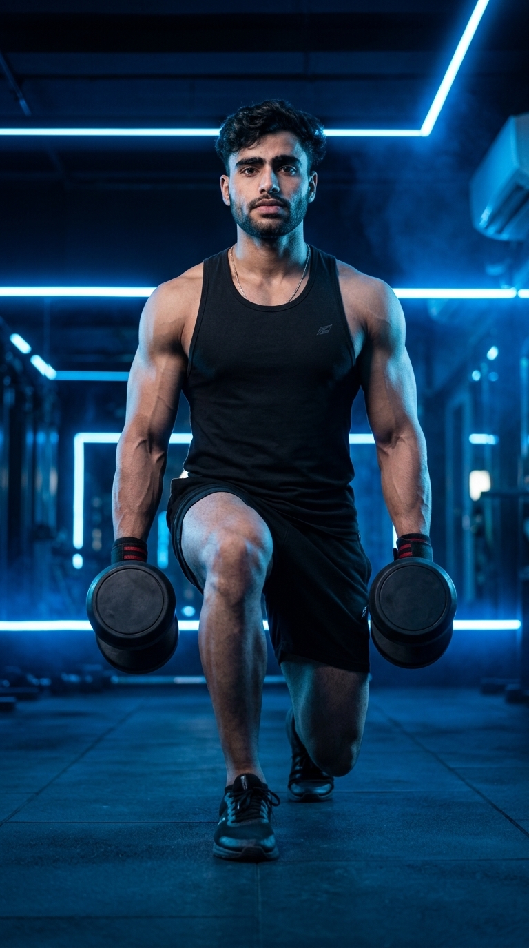 Walking Lunge exercise demonstration